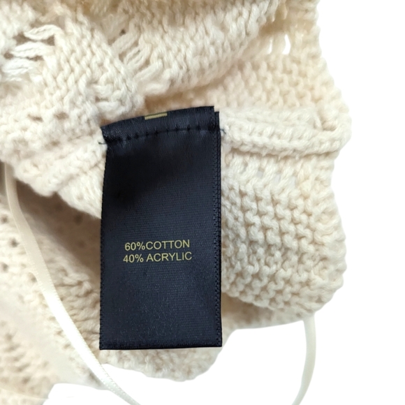 House of Harlow 1960 Sweater Set Crop Top Pencil Skirt NEW Womens Large Ivory - Picture 7 of 16